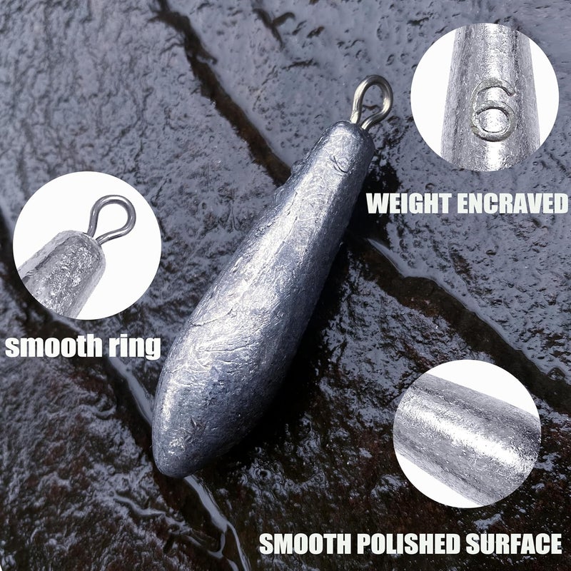 TKHDBF Drop Shot Fishing Weights Sinkers for Saltwater Freshwater Fishing - Image 2